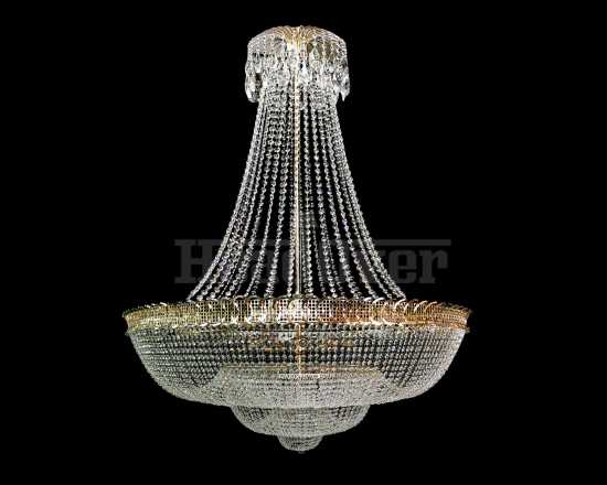Люстра Гусь-Хрустальный Водопад 504 высота 3,5 метра 504-2